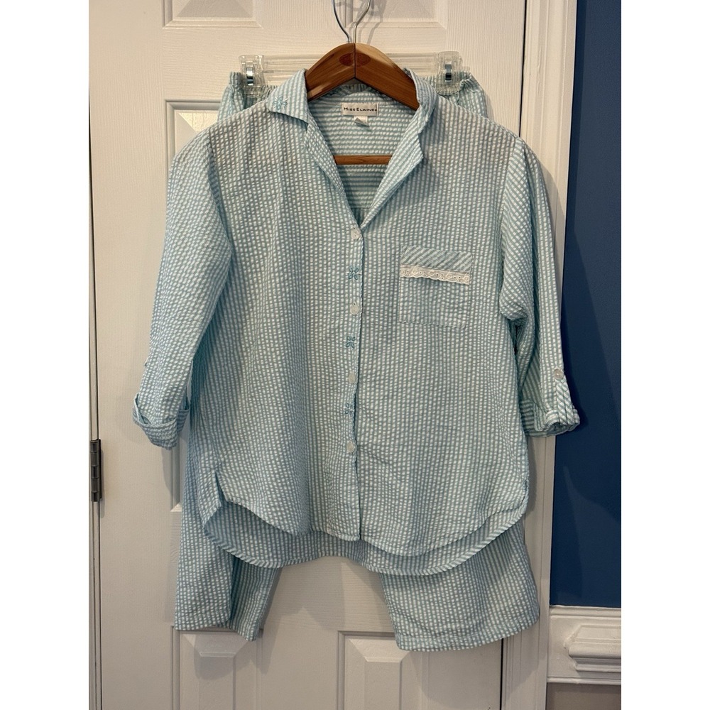 Miss Elaine Women's Nightgown Set Medium Robe size Small Clsssic Cottagecore